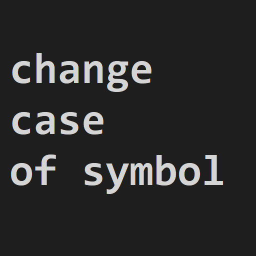 Change case of symbol